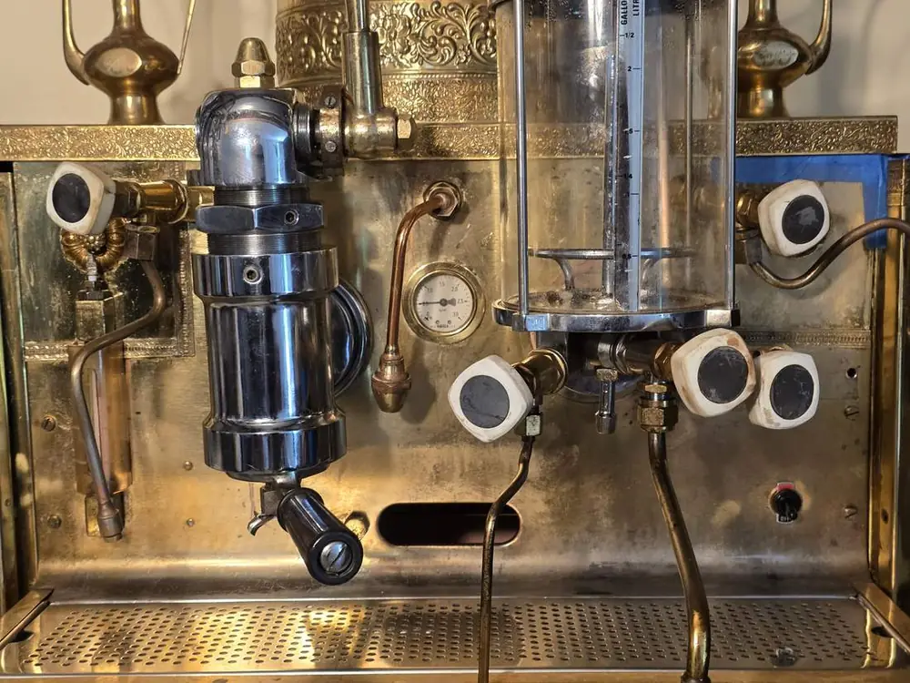 Vintage Gaggia Orione spring-lever espresso machine restored in Chanhassen, Minnesota